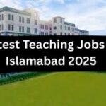 latest teaching jobs in Islamabad 2025
